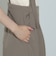 サスペンダー付 ハイウエスト ワイドパンツ