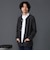コットン モックネック ロングスリーブ Tシャツ