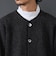 コットン モックネック ロングスリーブ Tシャツ