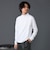 コットン モックネック ロングスリーブ Tシャツ