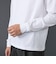 コットン モックネック ロングスリーブ Tシャツ