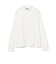 コットン モックネック ロングスリーブ Tシャツ