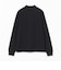 コットン モックネック ロングスリーブ Tシャツ