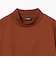 コットン モックネック ロングスリーブ Tシャツ