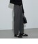 千鳥柄 テーパードパンツ