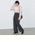 ウエスト レイヤード タックパンツ