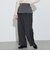 ウエスト レイヤード タックパンツ