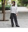 ウールライク ピンストライプ ワイドパンツ（S～M）