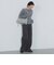ウールライク ピンストライプ ワイドパンツ（S～M）