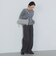 ウールライク ピンストライプ ワイドパンツ（S～M）
