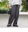 ウールライク ピンストライプ ワイドパンツ（S～M）