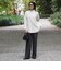 ウールライク ピンストライプ ワイドパンツ（S～M）