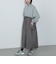 異素材 ハーフジップ ワンピース