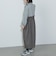 異素材 ハーフジップ ワンピース