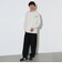 ワンポイント フェイクスエード ロングスリーブ Tシャツ