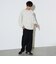 ワンポイント フェイクスエード ロングスリーブ Tシャツ
