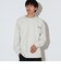 ワンポイント フェイクスエード ロングスリーブ Tシャツ