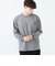 ワンポイント フェイクスエード ロングスリーブ Tシャツ