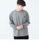 ワンポイント フェイクスエード ロングスリーブ Tシャツ