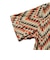 Open Collar Block Print Zig-Zag