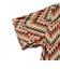 Open Collar Block Print Zig-Zag