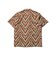 Open Collar Block Print Zig-Zag