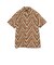 Open Collar Block Print Zig-Zag