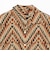 Open Collar Block Print Zig-Zag