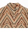 Open Collar Block Print Zig-Zag