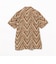 Open Collar Block Print Zig-Zag