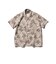 Open Collar Jacquard Mapping Print