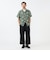 Open Collar Jacquard Mapping Print