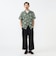 Open Collar Jacquard Mapping Print