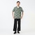 Open Collar Jacquard Mapping Print