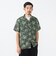 Open Collar Jacquard Mapping Print