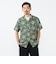 Open Collar Jacquard Mapping Print