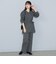 スウェットライク ニットプルオーバー × ワイドパンツ（セットアイテム）