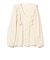【別注】Sara mallika / COTTON STRIPE JACQUARD FRILL TUNIC