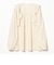 【別注】Sara mallika / COTTON STRIPE JACQUARD FRILL TUNIC