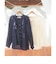 【別注】Sara mallika / COTTON STRIPE JACQUARD FRILL TUNIC