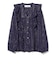 【別注】Sara mallika / COTTON STRIPE JACQUARD FRILL TUNIC