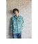 WORK Classic-fit Denim Discharge Jouy Print