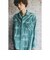 WORK Classic-fit Denim Discharge Jouy Print