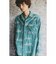 WORK Classic-fit Denim Discharge Jouy Print
