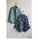 WORK Classic-fit Denim Discharge Jouy Print