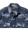 WORK Classic-fit Denim Discharge Jouy Print