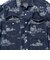 WORK Classic-fit Denim Discharge Jouy Print