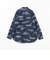 WORK Classic-fit Denim Discharge Jouy Print