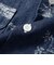 WORK Classic-fit Denim Discharge Jouy Print