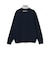 ORANGE LABEL / 襟裏ロゴ ハーフジップ ニット